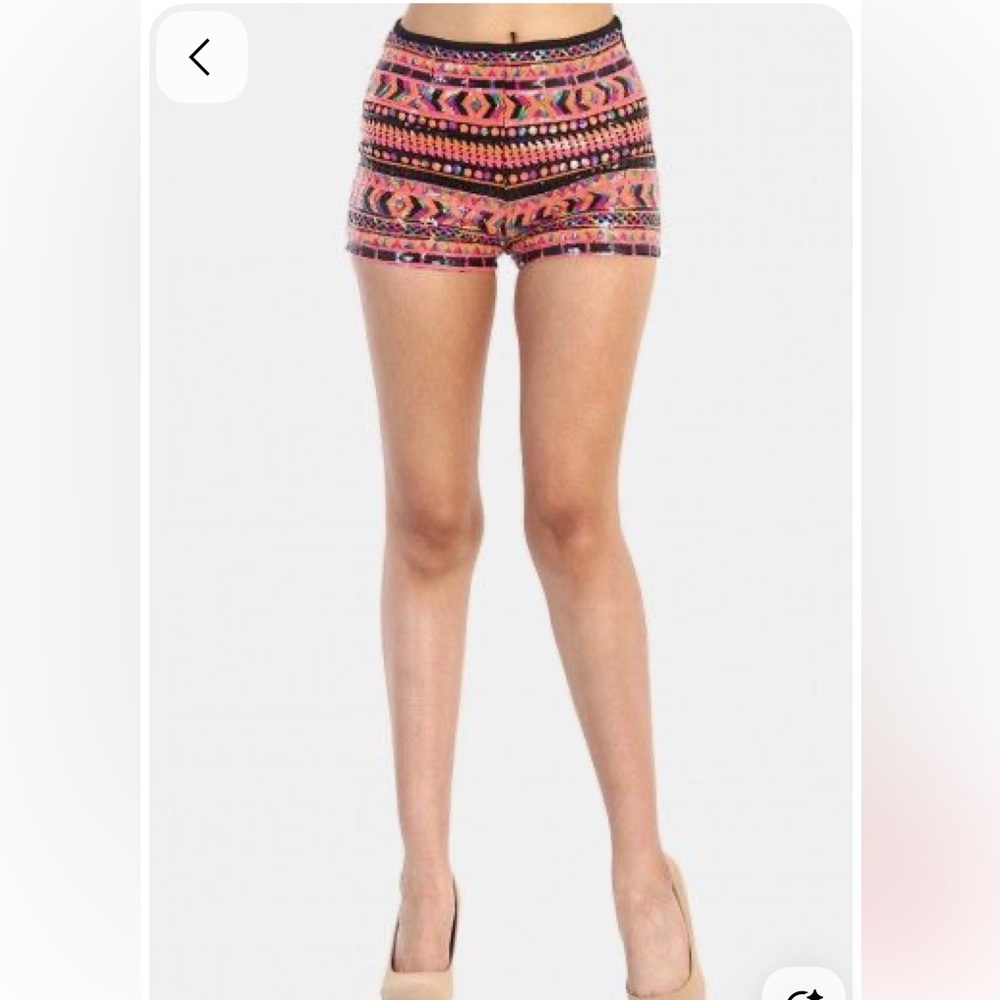 Bohemian sequin shorts - size 2-4
